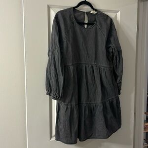 Madewell Black Denim Dress